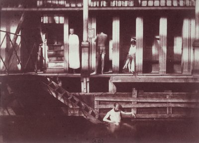 Bagni pubblici a Parigi, c.1852 da Henri Jean Louis Le Secq